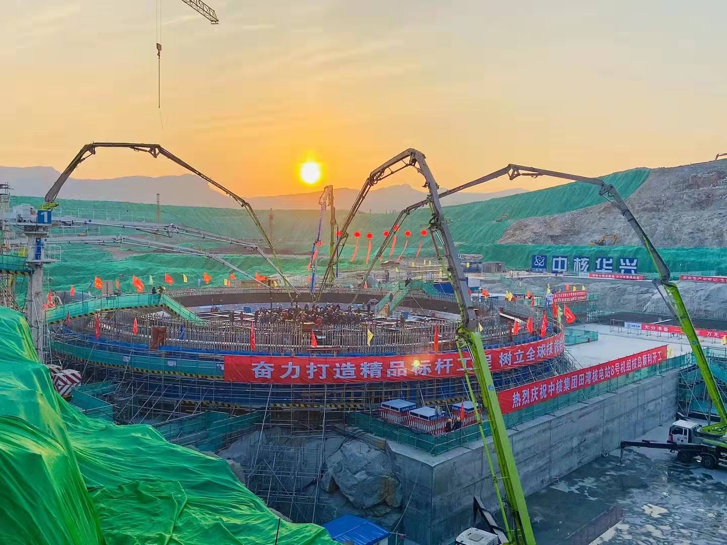 The First Concrete has been Laid at Tianwan NPP Power Unit 8 in China